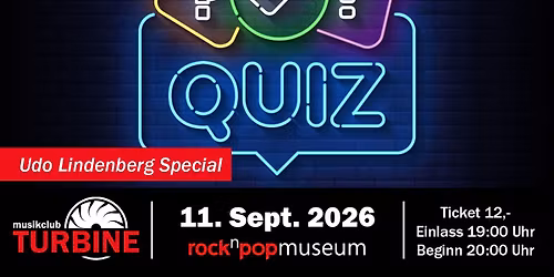 Musikquiz Udo Lindenberg Special — Uitgaan in Enschede