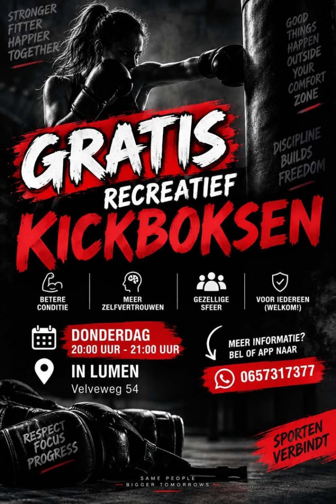 Gratis recreatief kickboksen in Enschede